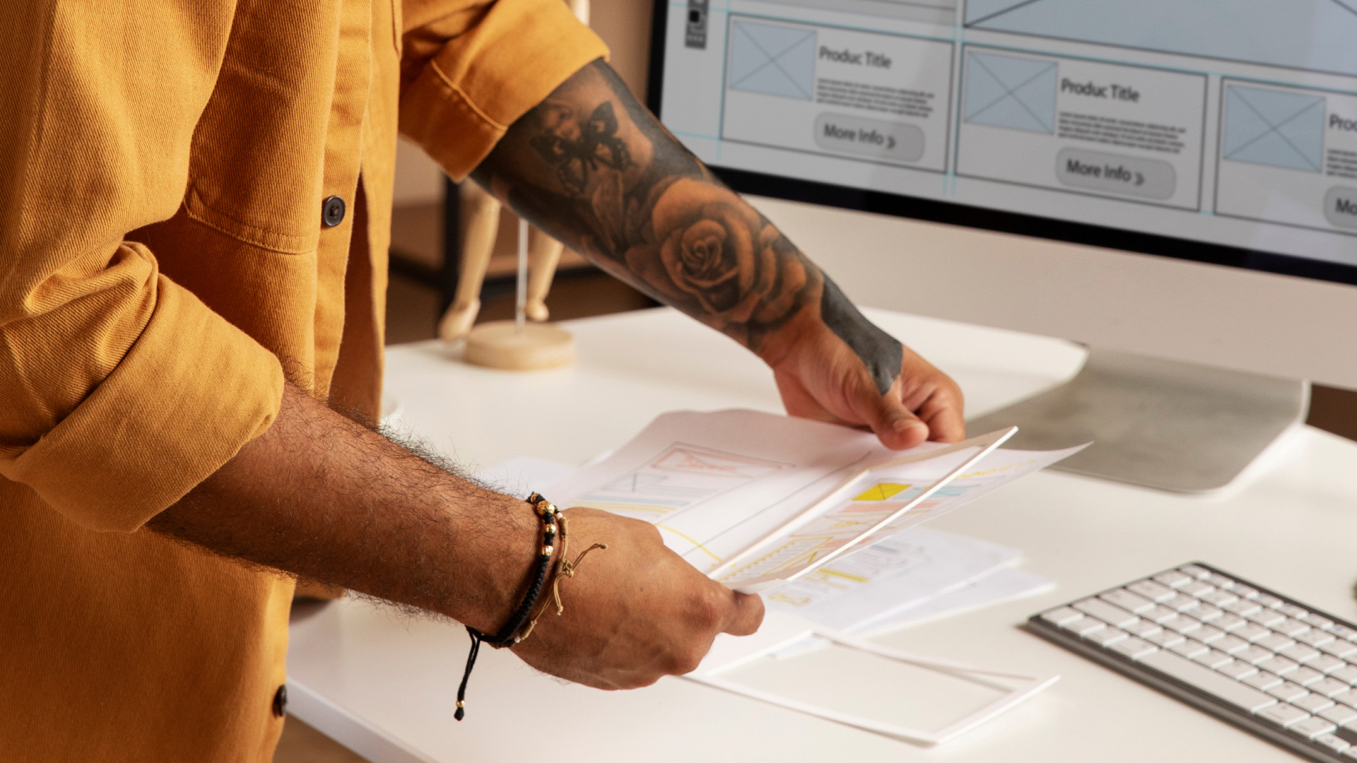 UX designer performing UX strategy work.