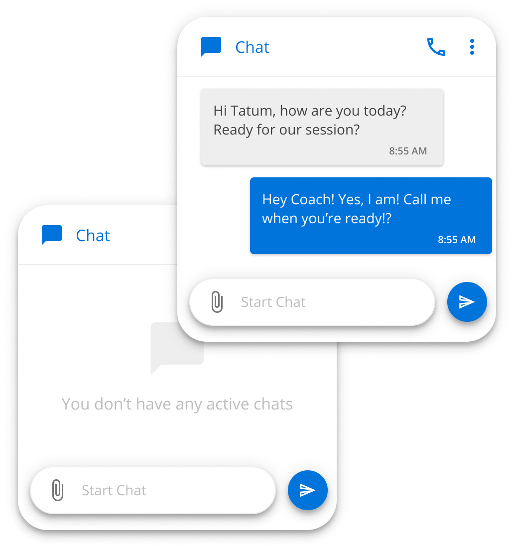 Health Coaches Chat UI