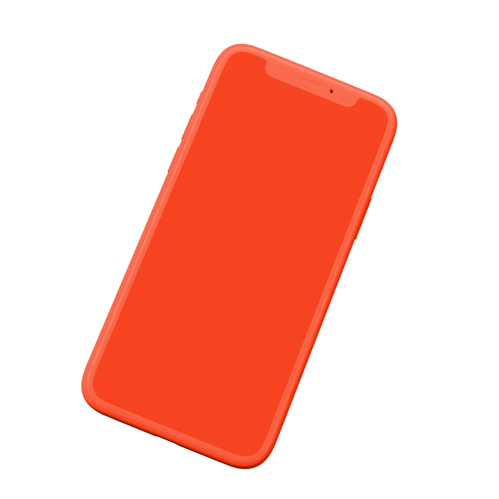a orange clay iphone